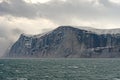 HIgh Cliffs Under Dramatic Clouds