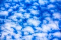 High cloud, altocumulus clouds Royalty Free Stock Photo