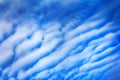 High cloud, altocumulus clouds Royalty Free Stock Photo