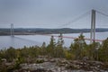 High Coast Bridge (Hogakustenbron) in Sweden Royalty Free Stock Photo