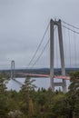 High Coast Bridge (Hogakustenbron) in Sweden Royalty Free Stock Photo