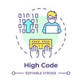 High code multi color concept icon Royalty Free Stock Photo