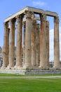 High columns of Zeus temple in Athens Royalty Free Stock Photo