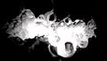 High contrast black and white bubble plasma spray