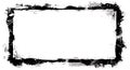 Distressed Black Grunge Frame Border Overlay Royalty Free Stock Photo
