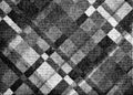 Black halftone diagonal plaid grid pattern texture Royalty Free Stock Photo