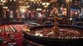 high contrast image of casino roulette in motion Royalty Free Stock Photo
