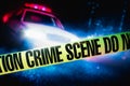 High contrast image of a crime scene Royalty Free Stock Photo