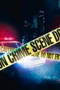 High contrast image of a crime scene Royalty Free Stock Photo