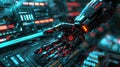 Futuristic Tech Innovation Moodboard with Robotics and Interactive UI Designs