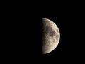 High contrast First quarter moon Royalty Free Stock Photo