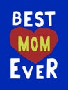 High contrast typographic cutout Moms illustration