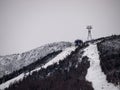 High Contrast View Mountain Top Royalty Free Stock Photo