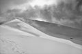 High-contrast winter mountain landscape Royalty Free Stock Photo