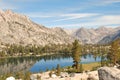 High country Arrowhead Lake in early sunlight Royalty Free Stock Photo