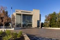 the high court of australia and its forecourt fountain at canberra