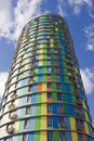 High cylindrical building