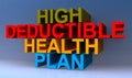 High deductible health plan on blue