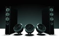 High definition audio speakers, music