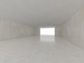 High definition empty white room. 3D Royalty Free Stock Photo