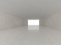 High definition empty white room. 3D Royalty Free Stock Photo
