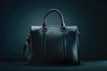 High Definition Image of Luxury Leather Handbag Black Royalty Free Stock Photo