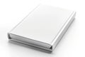 High Definition Image of High Quality White Leather Notepad Isolated on White Background Royalty Free Stock Photo