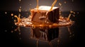 Precisionism-inspired Chocolate Bar With Caramel Splash
