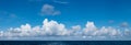 High definition panoramic cloudscape over ocean Royalty Free Stock Photo