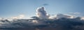 High definition panoramic cloudscape of storm Royalty Free Stock Photo