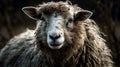 A high-definition photograph of an adorable sheep. Generative AI
