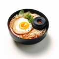 Eye-catching Bowl Of Noodles With Egg And Sauce
