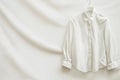 High Definition Picture of White Blouse on White Backgroundminimal Style Royalty Free Stock Photo