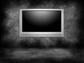 High Definition Plasma Television Hanging Royalty Free Stock Photo