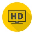 High definition television symbol, HDTV icon Royalty Free Stock Photo