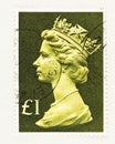 High Denomination 1 Pound Machin Postage Stamp