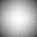 High density spiral. Halfotne effect. Vector black and white illustration