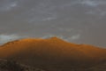 High desert sunset mountain Royalty Free Stock Photo