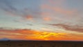 High desert sunset with Mt Hood