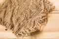 High detail closeup sack burlap texture Royalty Free Stock Photo