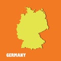 A high detailed colorful Germany map