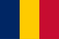 High detailed flag of Chad. National Chad flag. Africa. 3D illustration