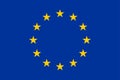 High detailed flag of Europe. National Europe flag. Europe. 3D illustration