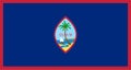 High detailed flag of Guam. National Guam flag. Oceania. 3D illustration