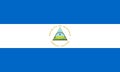 High detailed flag of Nicaragua. National Nicaragua flag. North America. 3D illustration