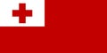 High detailed flag of Tonga. National Tonga flag. Oceania. 3D illustration