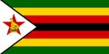 High detailed flag of Zimbabwe. National Zimbabwe flag. Africa. 3D illustration