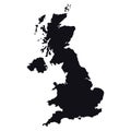 High detailed Great Britain vector map