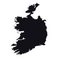 High detailed Ireland vector map