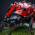 High Detailed Ladybug Macro Photography
